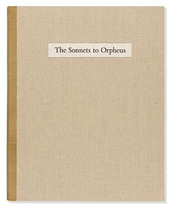 (LIMITED EDITIONS CLUB.) Rilke, Rainer Maria. The Sonnets to Orpheus.
